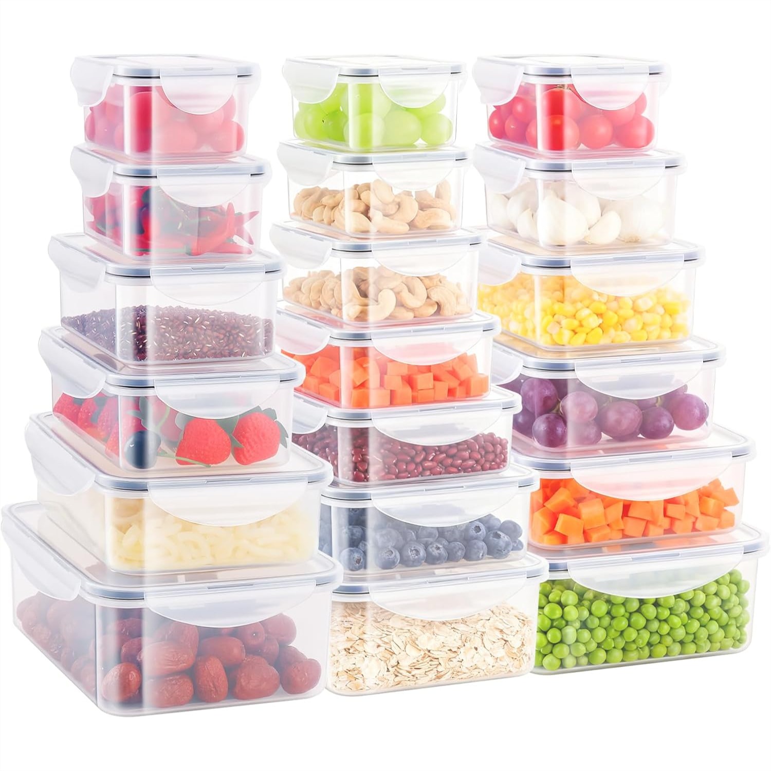 Food Snacks Images - 36 Piece Airtight Food Storage Containers
