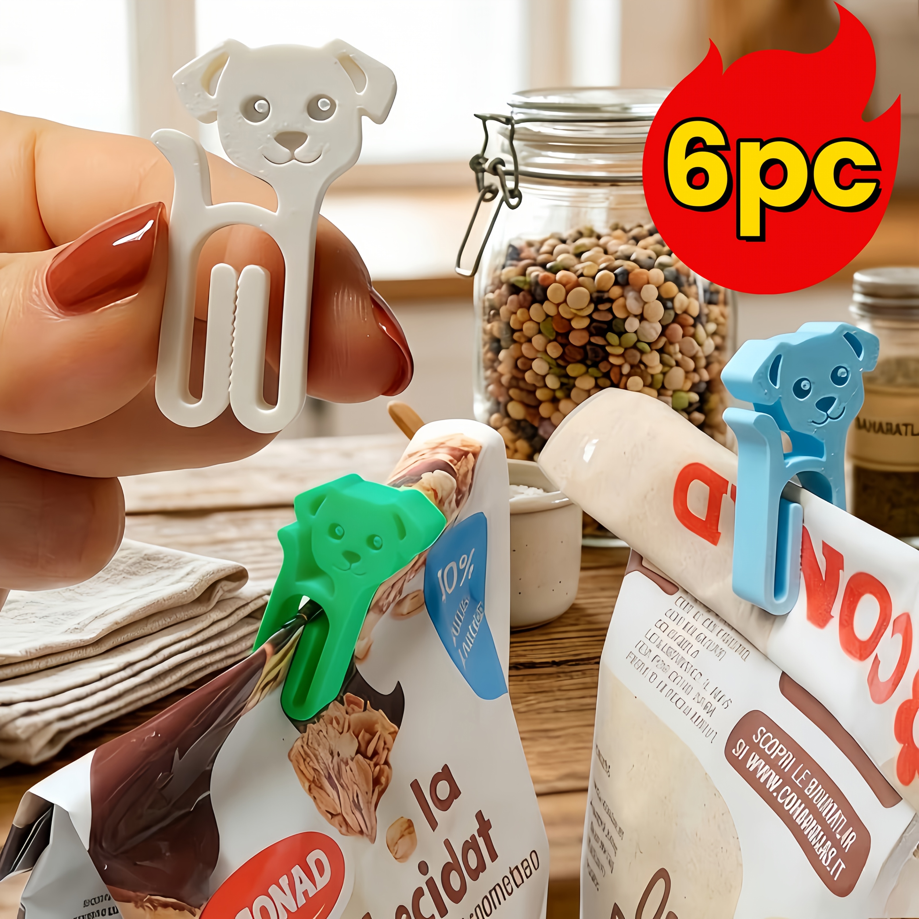 Food Packed Snacks - 1 pack of creative dog-shaped snack