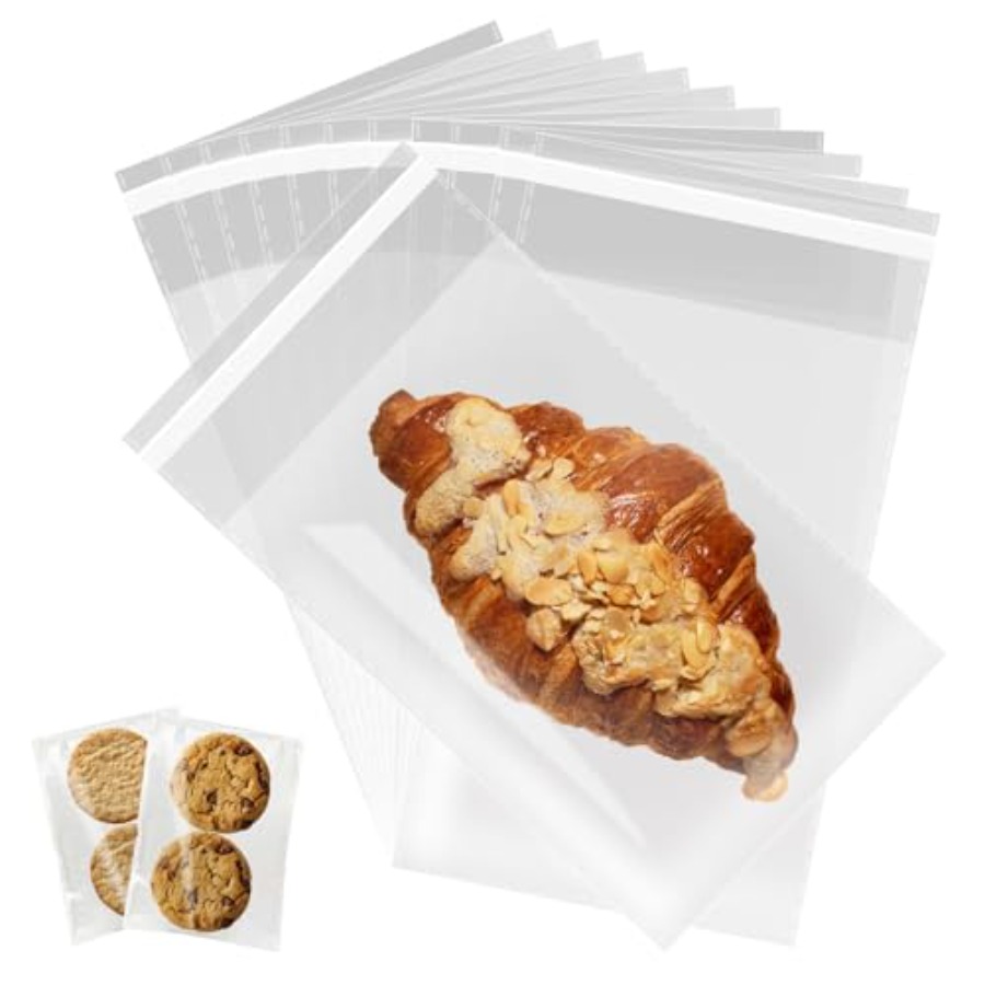 Food Packed Snacks - Cookie Bags with Seal, 5 x