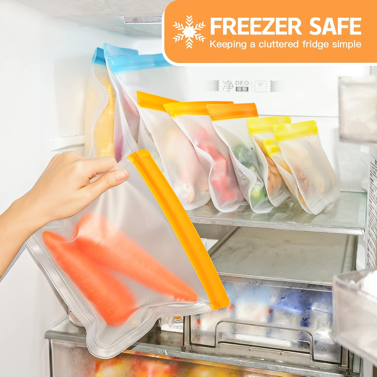 10 Pack Reusable Food Storage  - Food Snacks Images reseña y precio