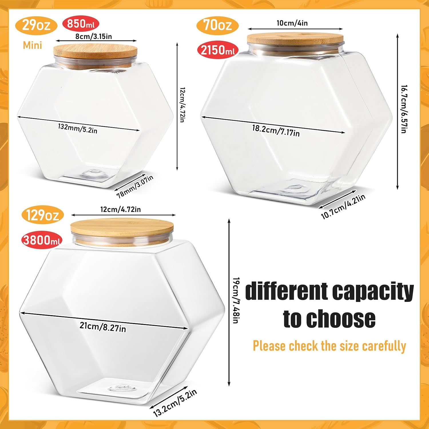 29 oz Plastic Candy Jar with B - Food Snacks Images reseña y precio