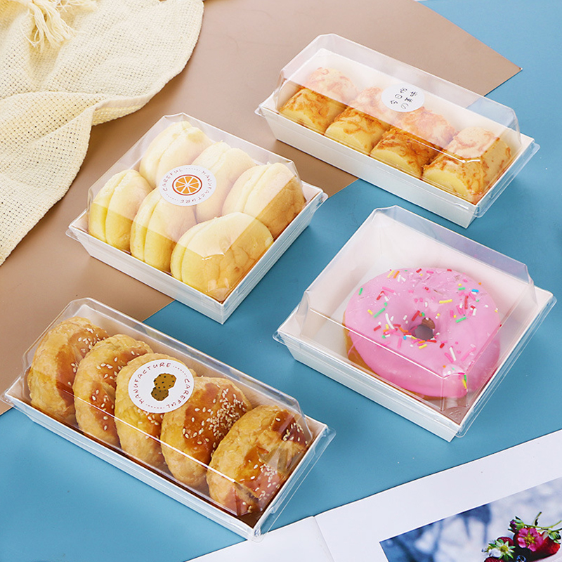 50Pcs Kraft Paper Box Bento Br - Food Snacks Business reseña y precio