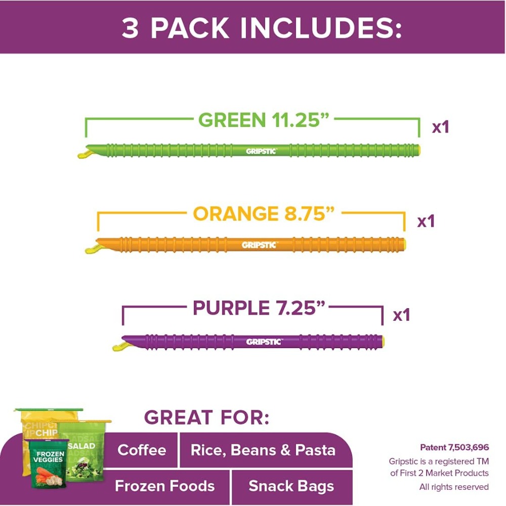 Reusable Bag Sealer Clips - Ai - Food Snacks Images reseña y precio