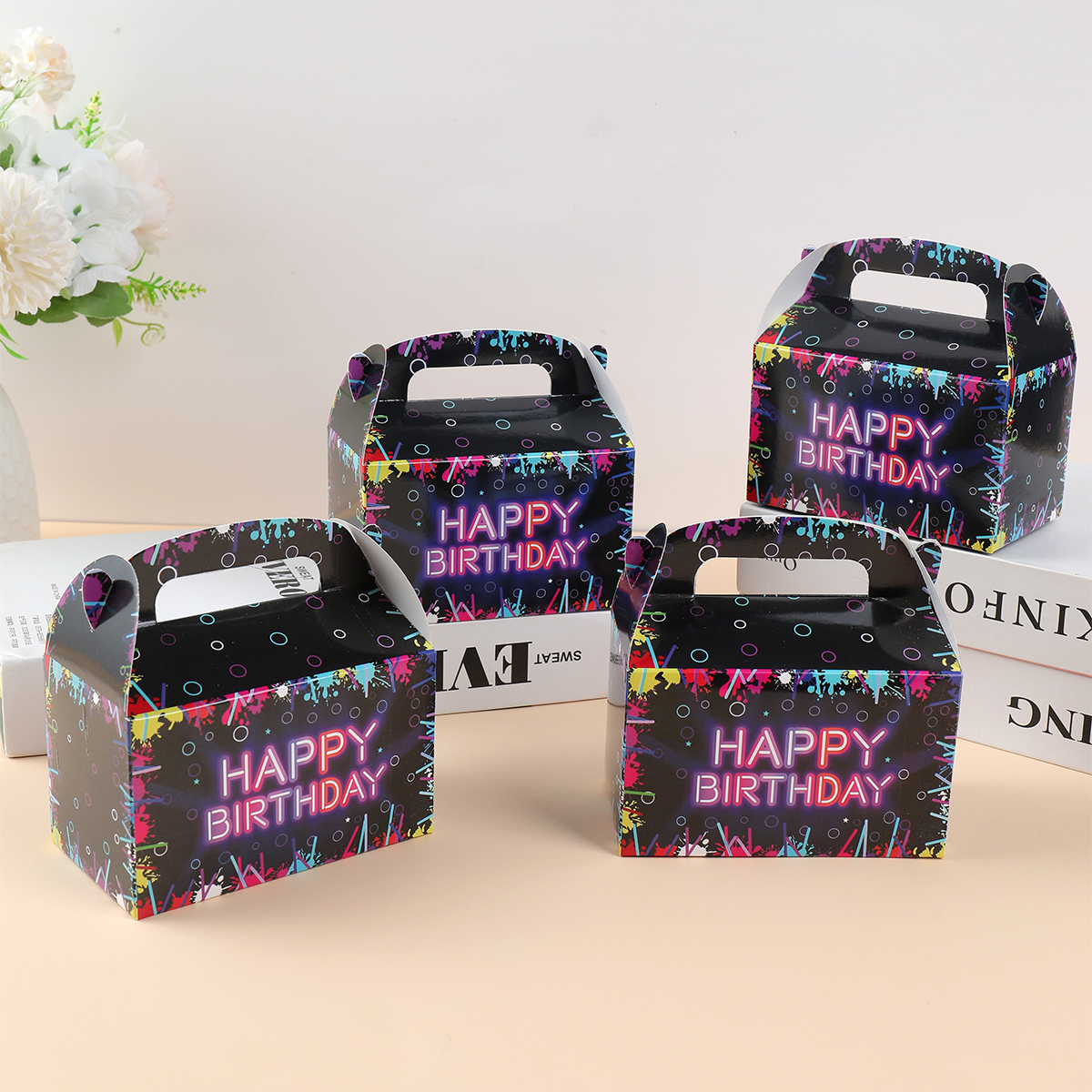 Fluorescent Candy Box Paper Ca - Food Snacks Candy reseña y precio