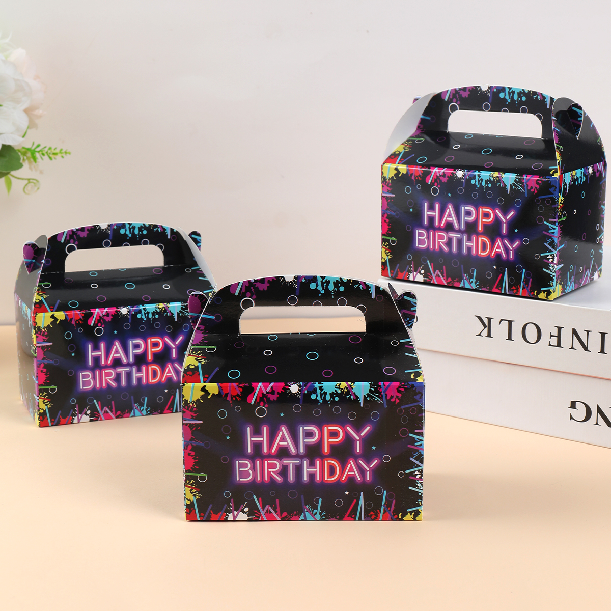 Fluorescent Candy Box Paper Ca - Food Snacks Candy reseña y precio