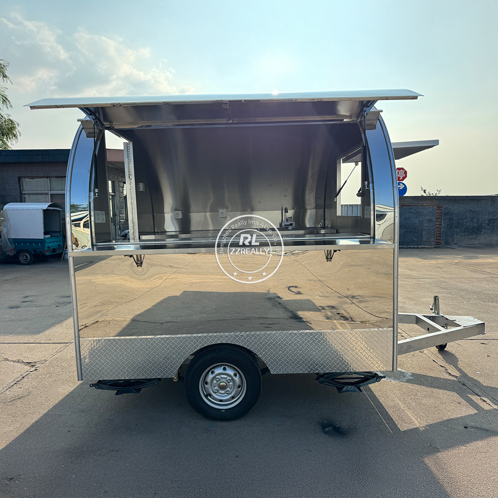 Stainless steel Mobile Food Ca - Food Snacks Business reseña y precio