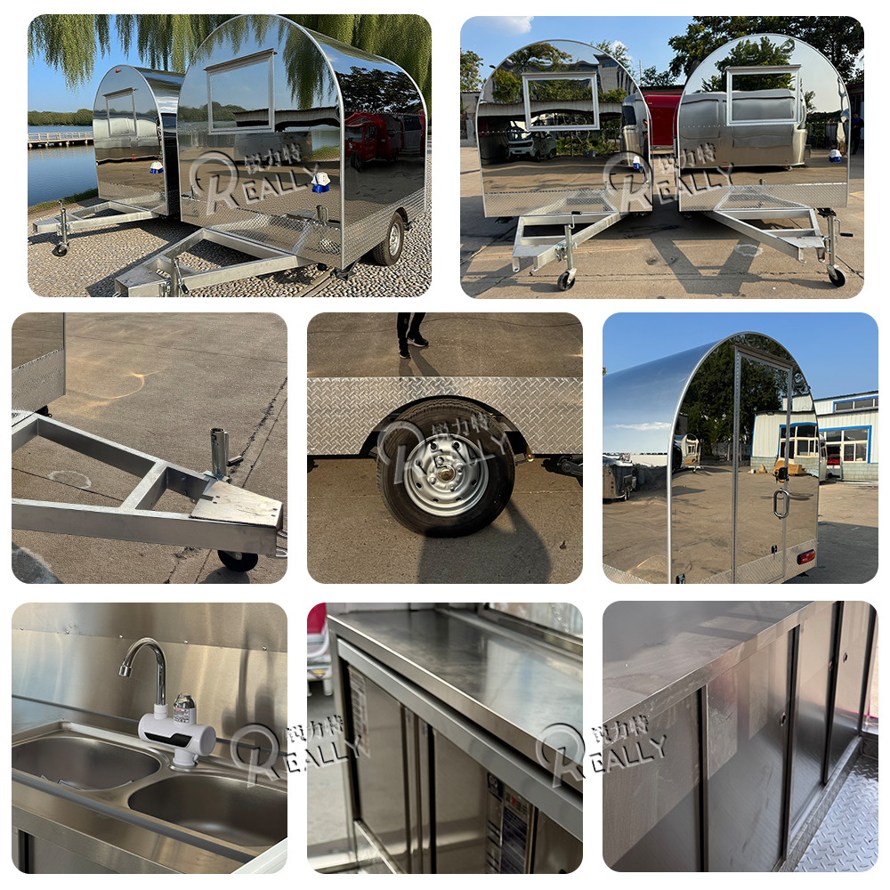 Stainless steel Mobile Food Ca - Food Snacks Business reseña y precio