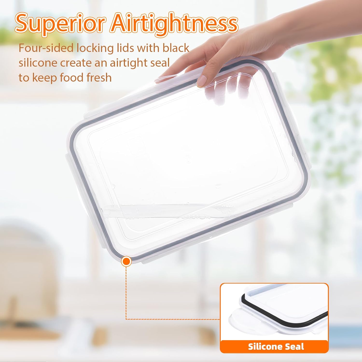 36 Piece Airtight Food Storage - Food Snacks Images reseña y precio
