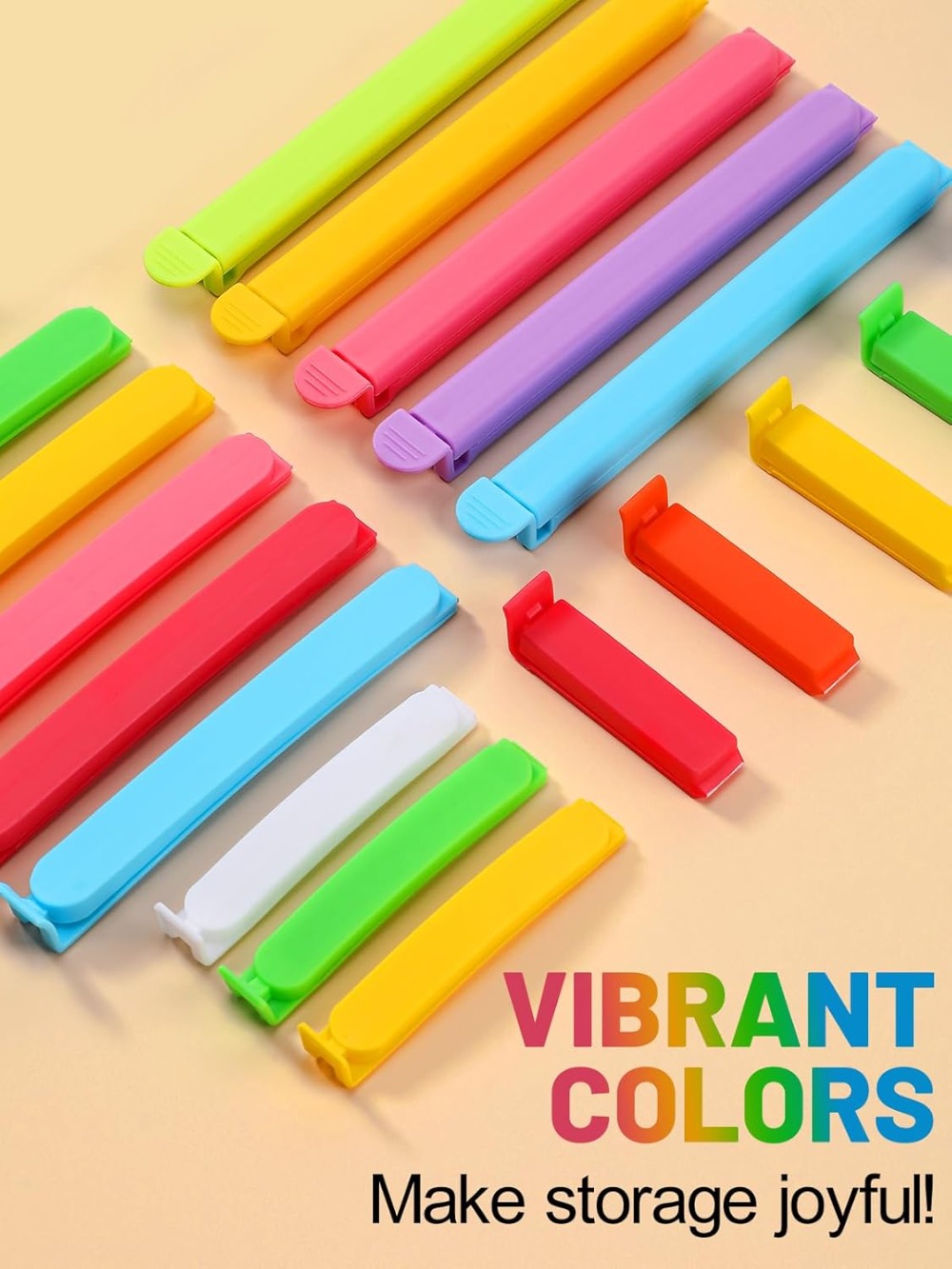60Pcs Colorful Bag Clips, 4 Si - Food Snacks Images reseña y precio