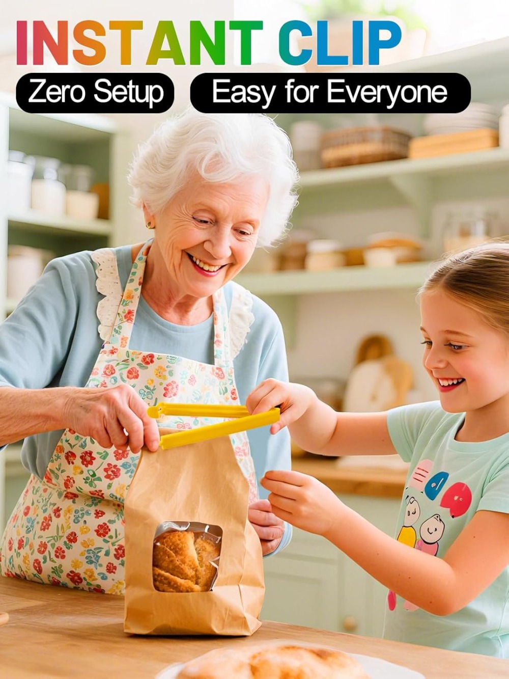 60Pcs Colorful Bag Clips, 4 Si - Food Snacks Images reseña y precio