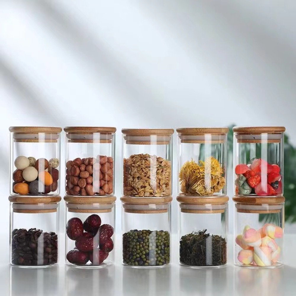 Glass Food Storage Tank with M - Food Snacks Candy reseña y precio