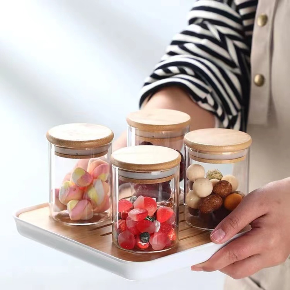 Glass Food Storage Tank with M - Food Snacks Candy reseña y precio