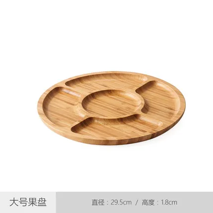 25/30CM Wooden Round Shape 5 C - Food Snacks Candy reseña y precio