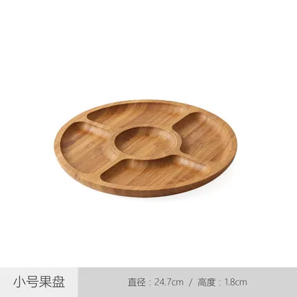 25/30CM Wooden Round Shape 5 C - Food Snacks Candy reseña y precio