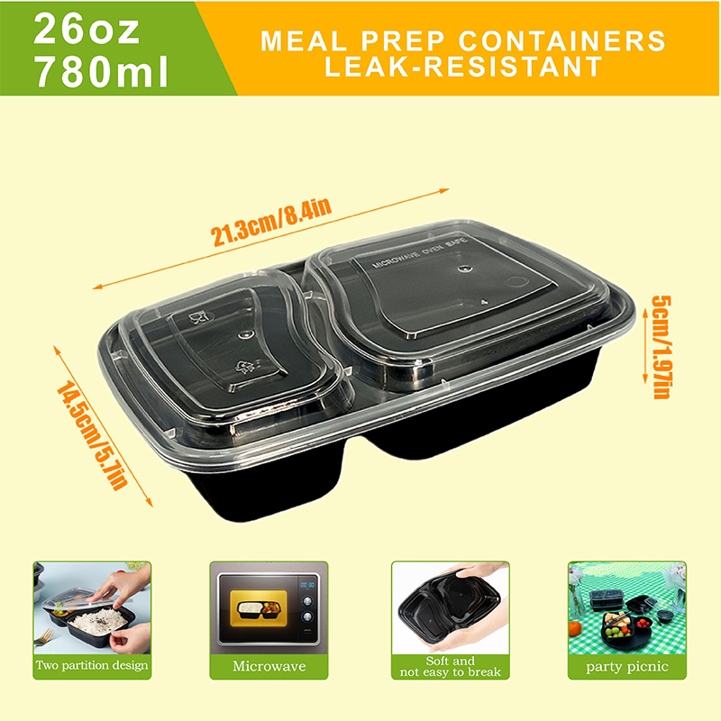 10/40 Pack 26 oz Two-Compartme - Food Packed Snacks reseña y precio