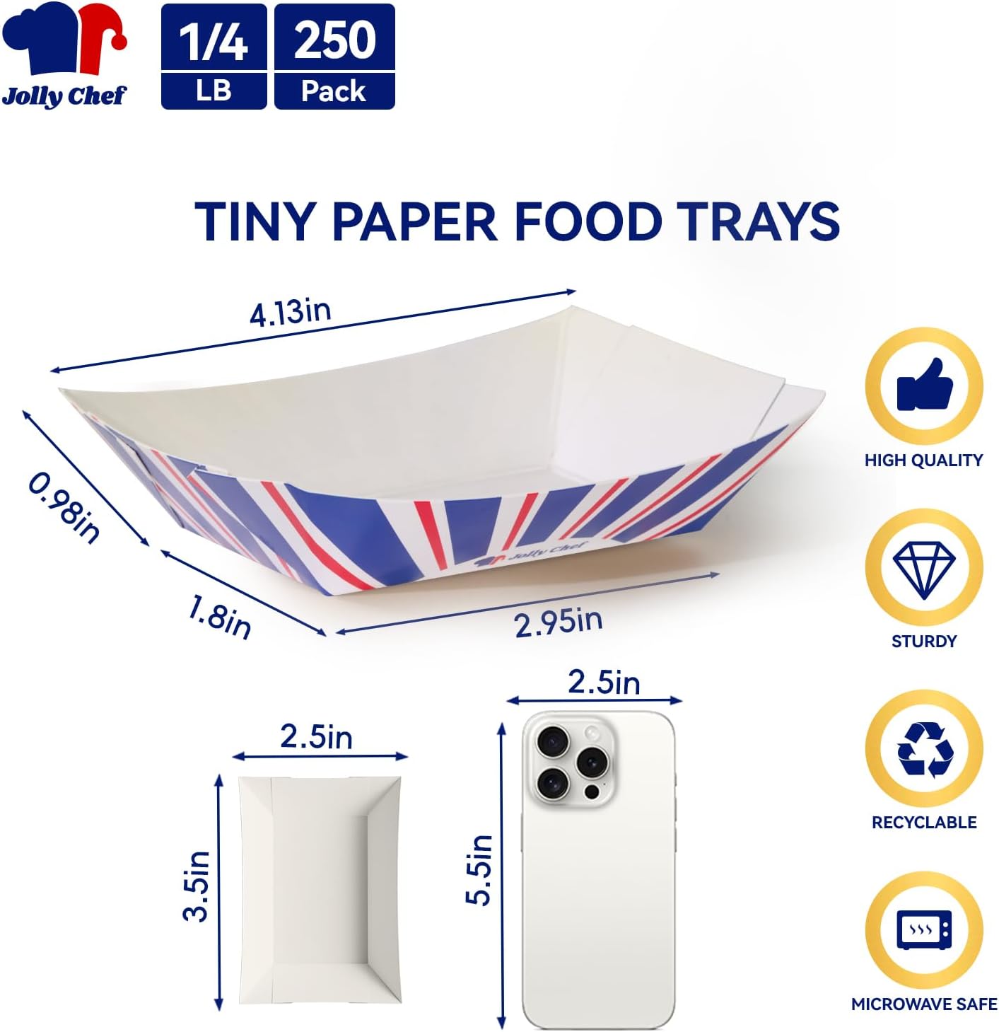 250 Pack 1/4 Lb Paper Food Tra - Food Snacks Images reseña y precio
