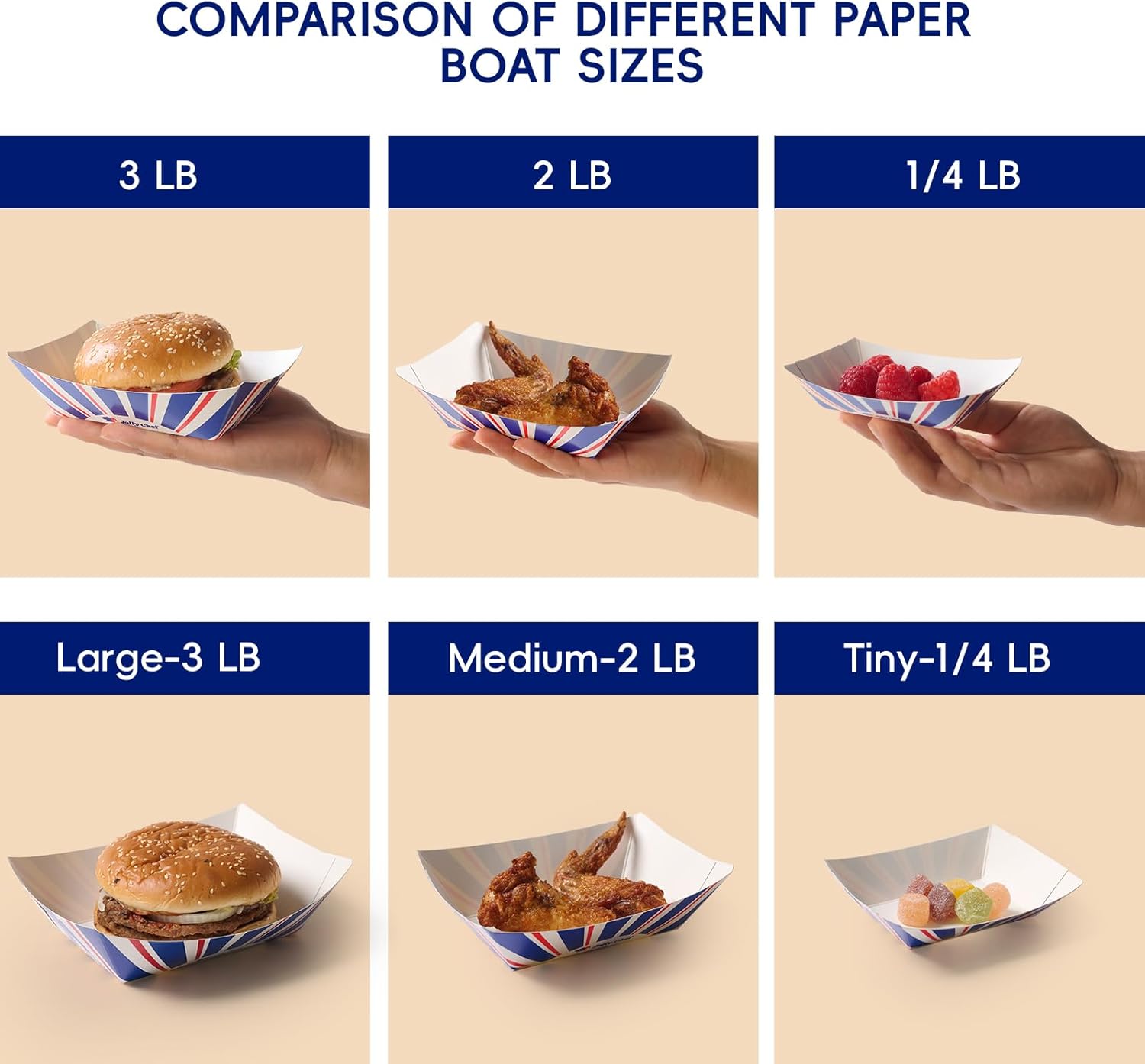 250 Pack 1/4 Lb Paper Food Tra - Food Snacks Images reseña y precio