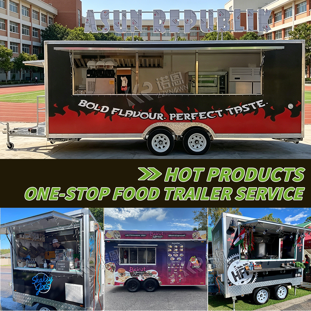 Mobile Food Truck with Exhaust - Food Snacks Business reseña y precio