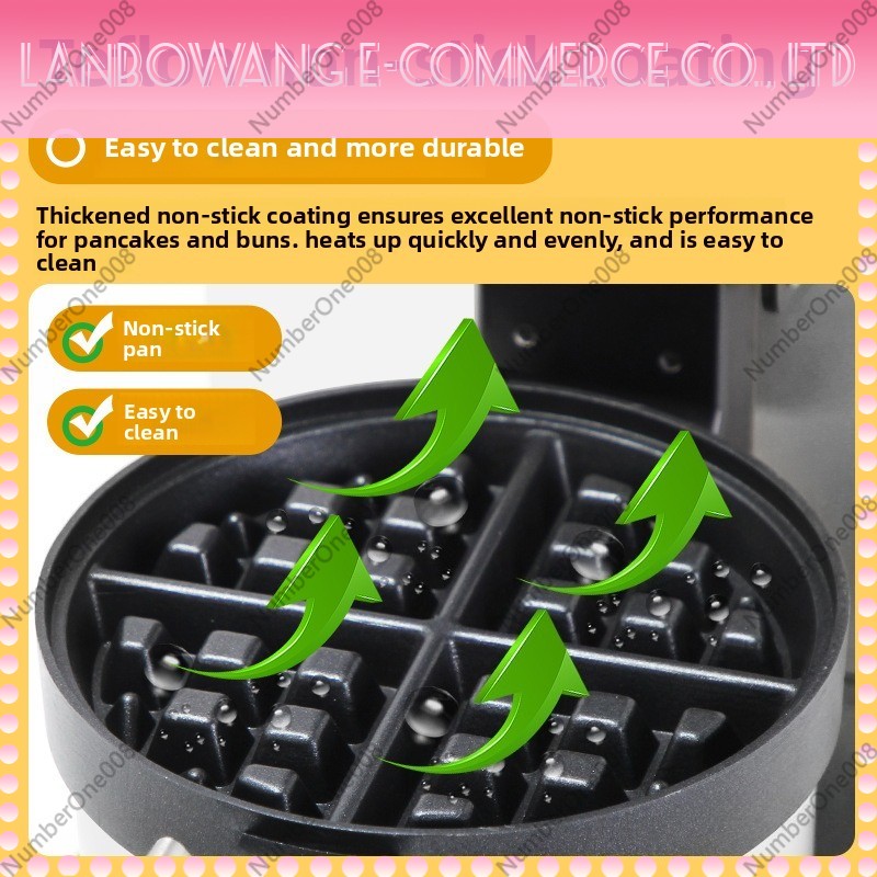Rotating Waffle Maker Griddle  - Food Snacks Business reseña y precio