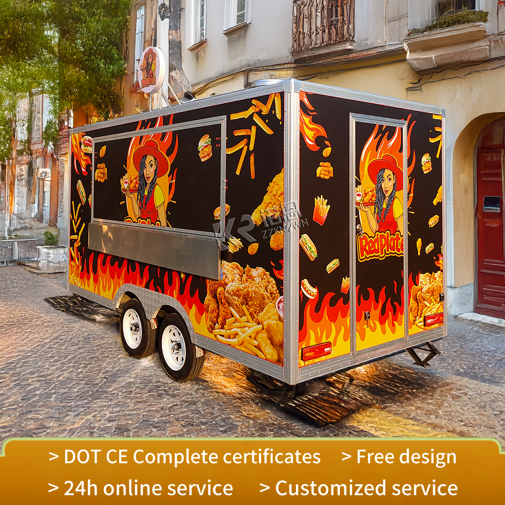 High Quality Food Cart Caravan - Food Snacks Business reseña y precio