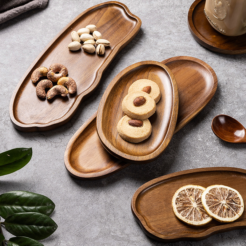 Tableware Solid Wood Food Tray - Food Snacks In Japan reseña y precio