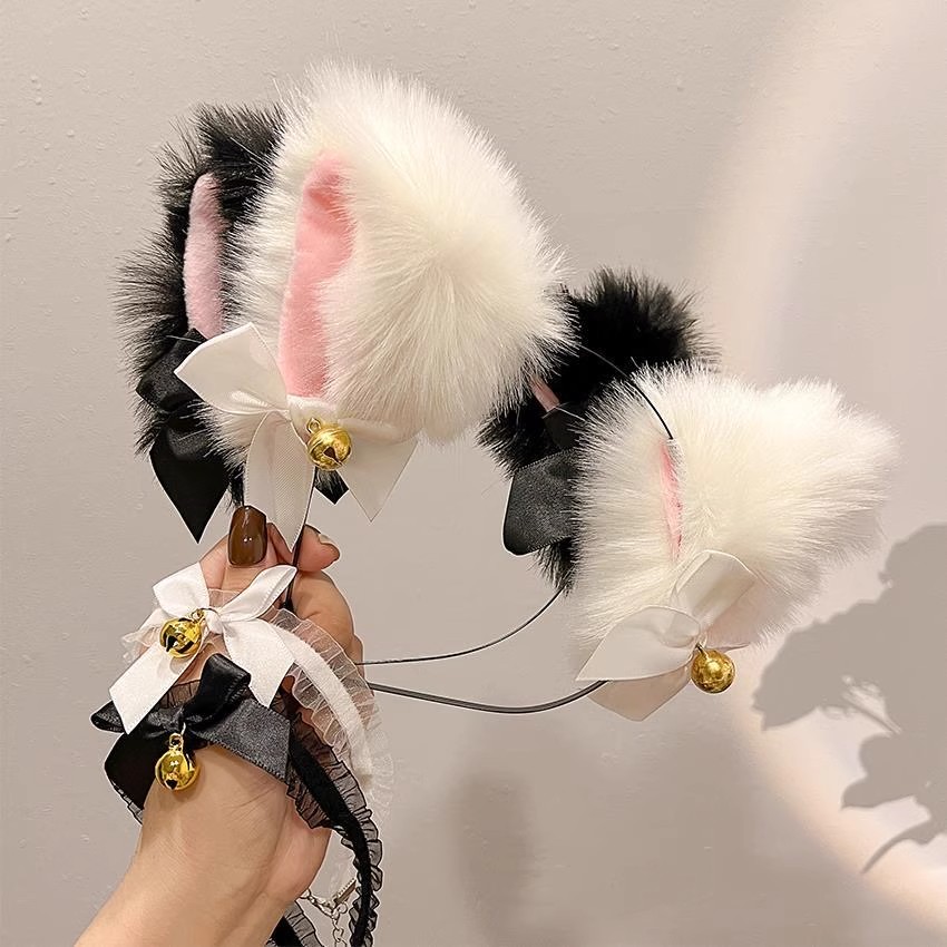 Cat Ear Headband with Bells, F - Korean Food Snacks reseña y precio
