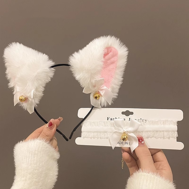 Cat Ear Headband with Bells, F - Korean Food Snacks reseña y precio