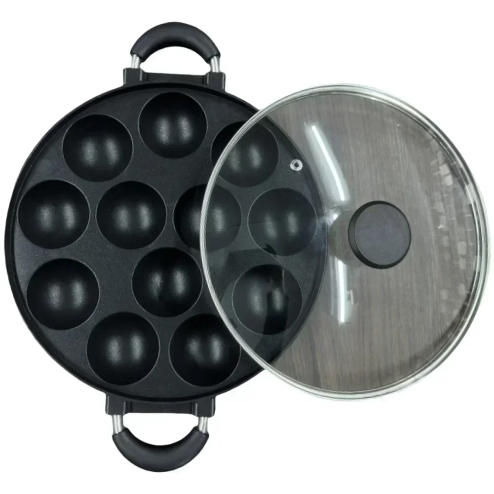 Black Takoyaki Pan Aluminum Al - Food Snacks Distribution reseña y precio