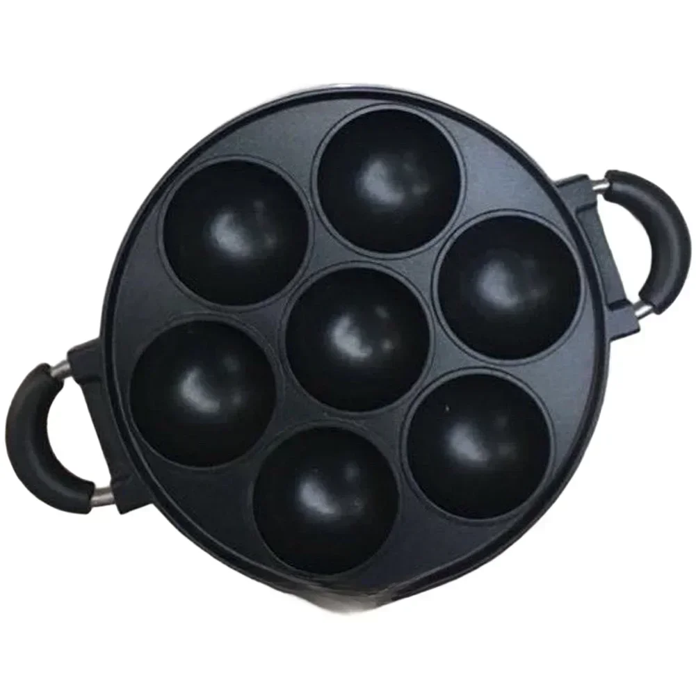 Black Takoyaki Pan Aluminum Al - Food Snacks Distribution reseña y precio