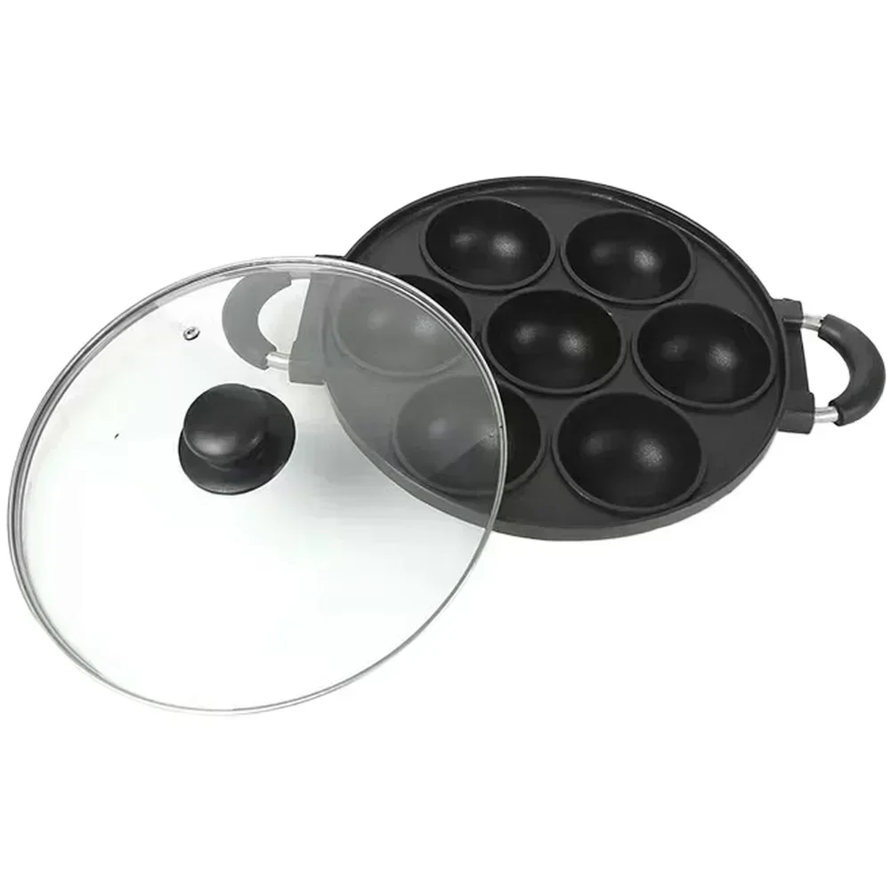 Black Takoyaki Pan Aluminum Al - Food Snacks Distribution reseña y precio