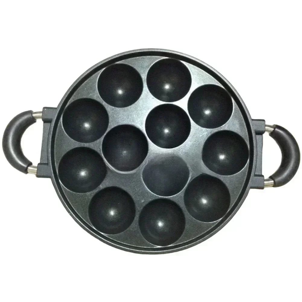 Black Takoyaki Pan Aluminum Al - Food Snacks Distribution reseña y precio