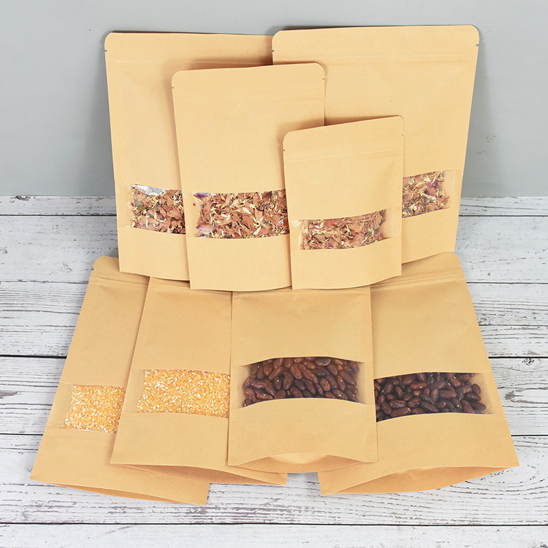 20/50pcs Kraft Paper Zip Lock  - Food Snacks Candy reseña y precio
