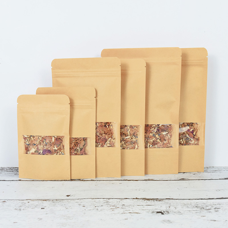 20/50pcs Kraft Paper Zip Lock  - Food Snacks Candy reseña y precio