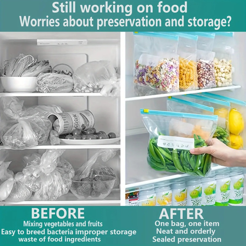 Reusable Food Storage Bags Sta - Food Packed Snacks reseña y precio