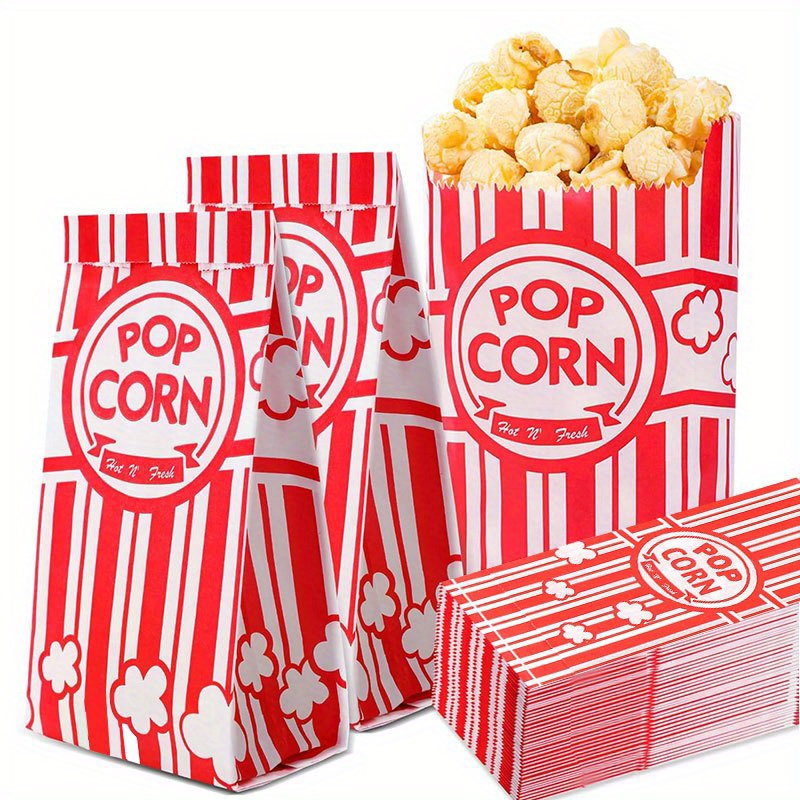 20/50Pcs Popcorn Bags Individu - Food Packed Snacks reseña y precio