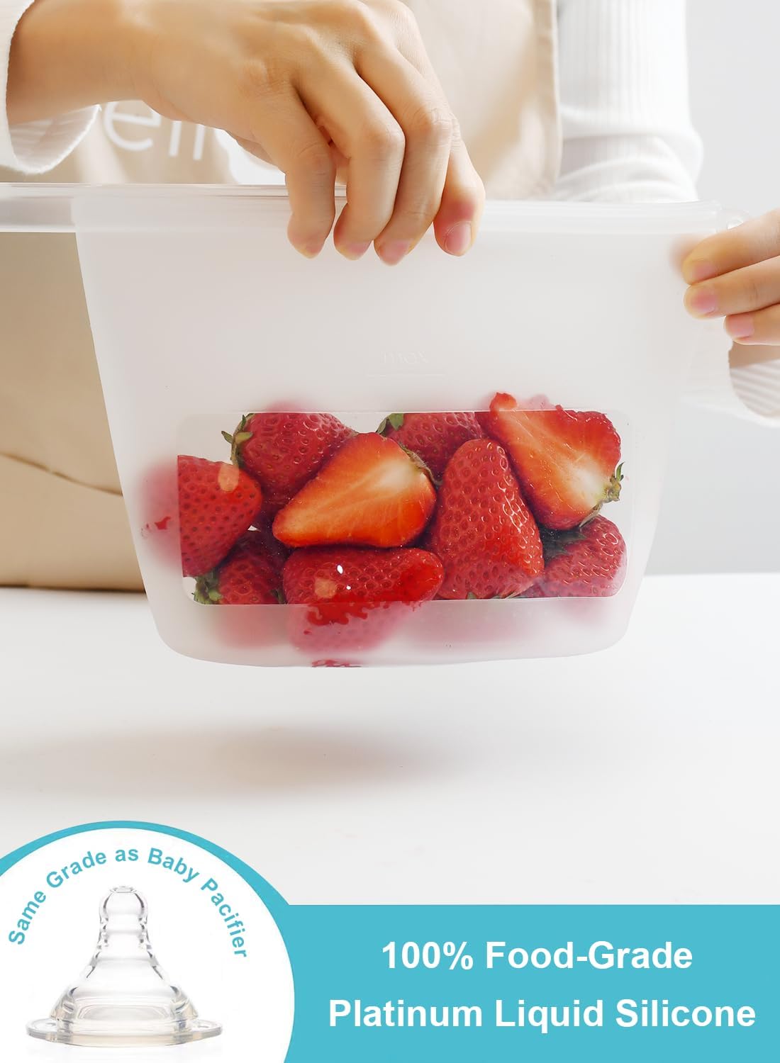 Reusable Silicone Food Storage - Food Snacks Images reseña y precio