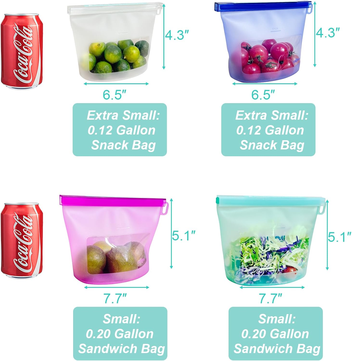 Reusable Silicone Food Storage - Food Snacks Images reseña y precio