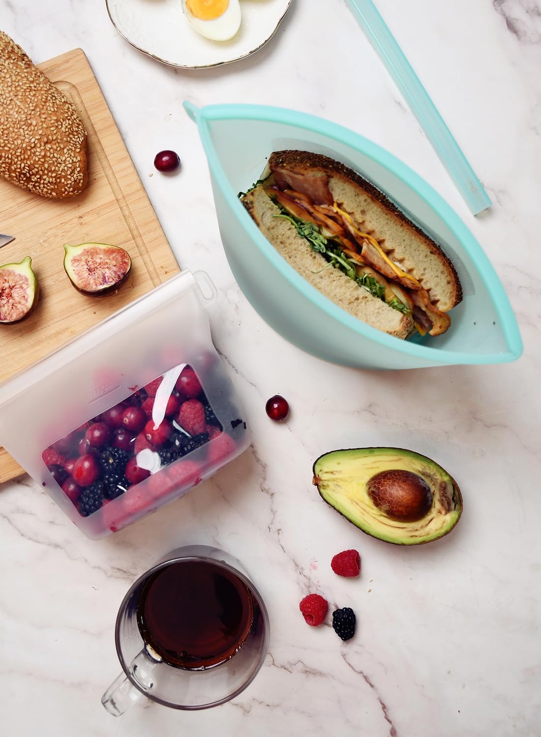 Reusable Silicone Food Storage - Food Snacks Images reseña y precio