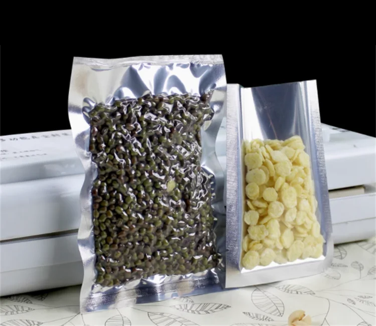 100 Pack Silver Glossy Flat Po - Food Packed Snacks reseña y precio