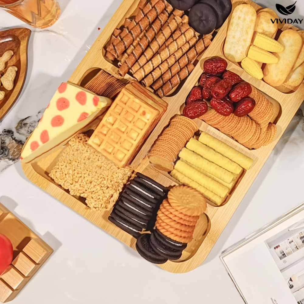 Wooden Partitioned Snack Tray  - Food Snacks In Japan reseña y precio