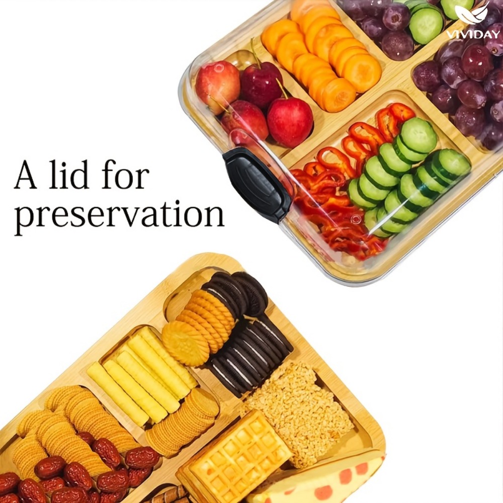 Wooden Partitioned Snack Tray  - Food Snacks In Japan reseña y precio